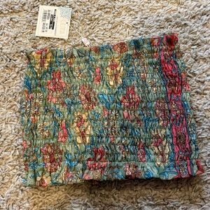 Floral Smocked Crop Top